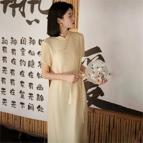 （小眠专属）ORIGNAL&CO天丝纱旗袍连衣裙 | 新中式天丝欧根纱 国风改良旗袍 温柔连衣裙