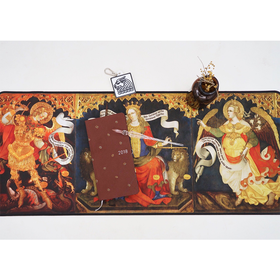 正义女神与天使祭坛绘画工作垫