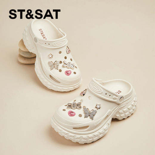 星期六榴莲厚底踩屎感洞洞鞋SSD2110E3Z 商品图5