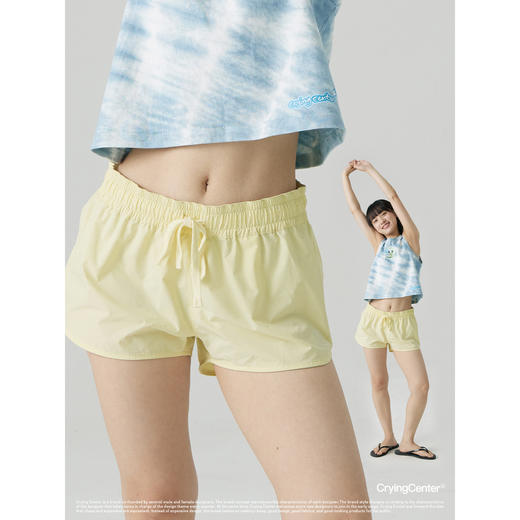CryingCenter 苹果沙滩短裤奶油冰淇淋多色防轻泼 哭喊中心 商品图1