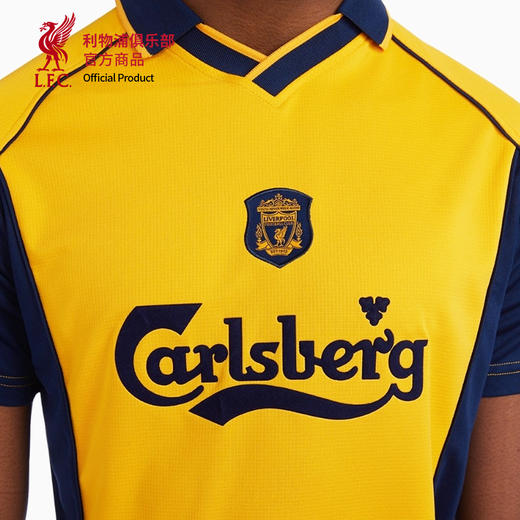 【官网同款】利物浦俱乐部 | 黄色00-01赛季客场复刻球衣polo领口 商品图4