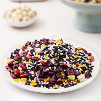 野三坡 紫薯黑米粥2斤 五谷杂粮 粗粮 熬粥原料 食材丰富 罐装 /粮油调味 /杂粮 /复合粥米 商品图0