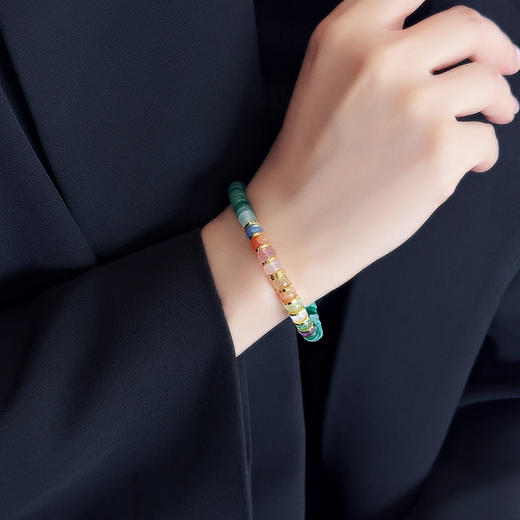 BAOFANDI宝梵迪 2025爆款新中式非洲翠 水晶系列片珠高级感手串BF 商品图3