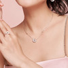 六鑫珠宝 心月幻梦爱心星月粉钻项链 轻奢情人节礼物 商品缩略图3