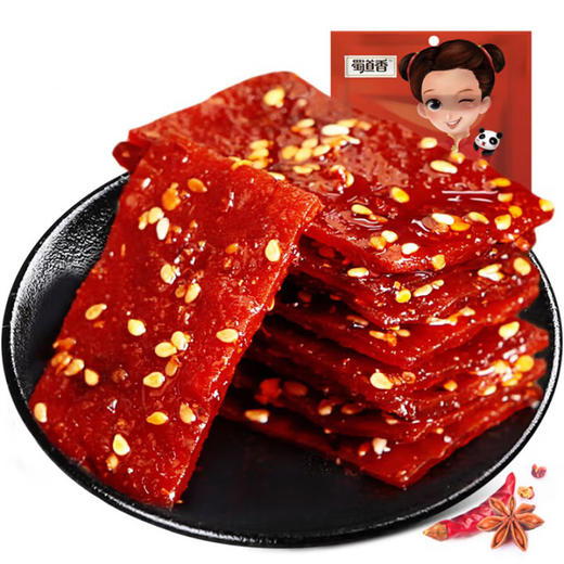 蜀道香麻辣猪肉脯100g*3袋 商品图1