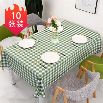 HOUYA一次性桌布1.6米10张 野营餐垫餐桌布家用餐布印花台布防水桌垫 商品图4