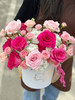木绣球，粉色荔枝玫瑰，弗洛伊德玫瑰，多头小仙女，混搭花桶 商品缩略图0