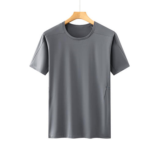 【DTH】大依优型大码圆领短袖T恤加肥加大肥佬休闲宽松运动胖子上衣男士 商品图2