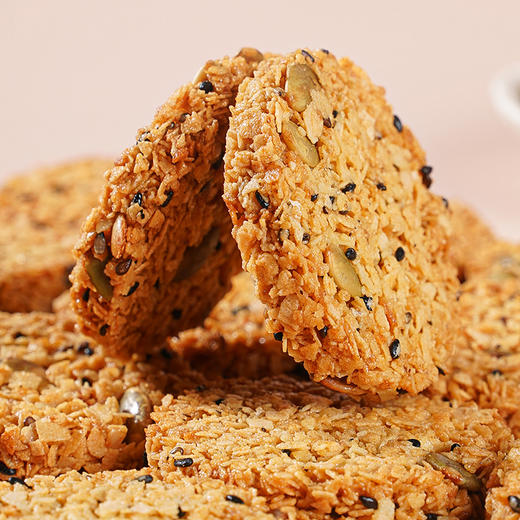 【饱腹健康代餐❗南瓜籽燕麦脆片】颗颗香甜的燕麦，混合着亚麻籽的丰富营养，口感细腻顺滑，亚麻籽燕麦早餐冲饮饱腹代餐，即食亚麻籽燕麦片健康L 商品图1