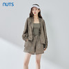 NUTS夏季新品纯色时尚松紧腰气质短裤323071012B 商品缩略图1
