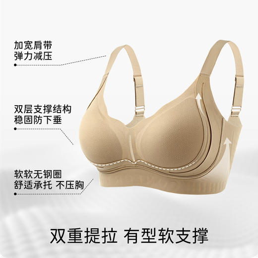 【298选3】D1-💟【B-D杯】【隐形粉底液凉感内衣】提拉防下垂收副乳大胸显小胸聚拢文胸罩女   提拉舒柔/提拉舒巧 商品图1