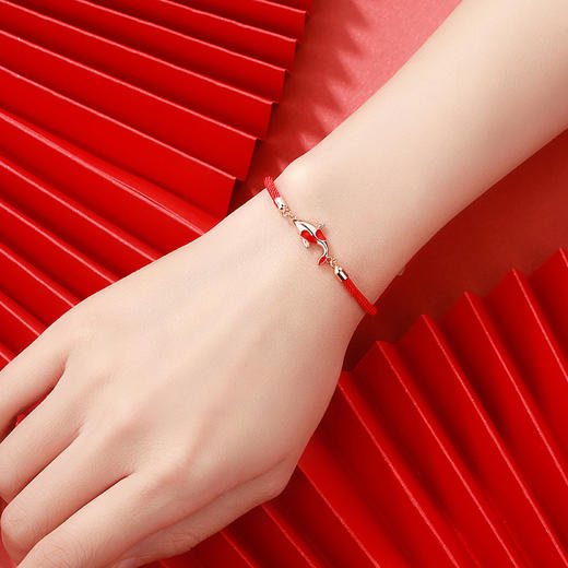 CROCUS“鲤跃龙门”红绳编织手链CRSB0062 商品图3