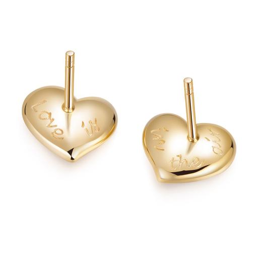 PIARA 新款欧美天然贝母女圆形心形简约耳钉EK34010 商品图1