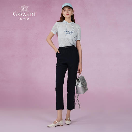 乔万尼新品百搭舒适显瘦哈伦裤子ET2F306 商品图3