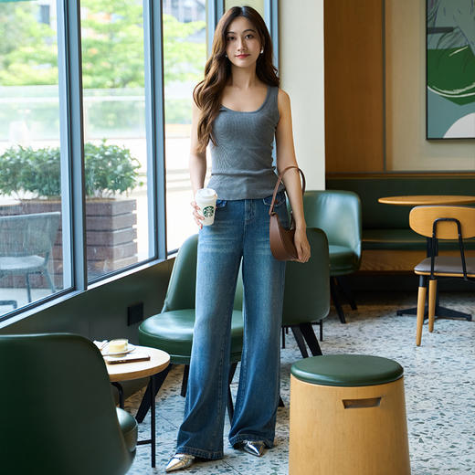 EITIE爱特爱舒适宽肩带遮副乳针织背心女内搭外穿打底2025夏新款B2501624 商品图8