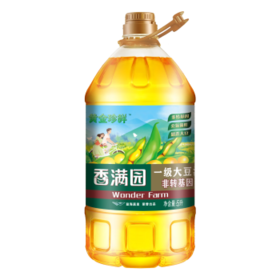 香满园非转基因  一级大豆油5L  金龙鱼荣誉出品 /粮油调味 /食用油 /大豆油