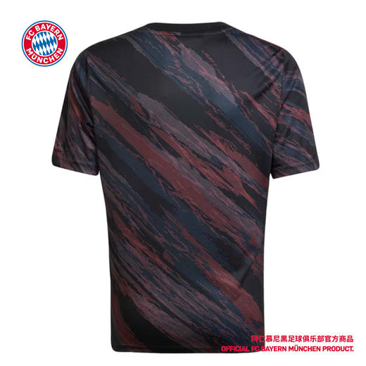 【官网同款】拜仁慕尼黑足球俱乐部丨拜仁黑色25-26客场赛前热身短袖 商品图4
