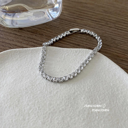 CROCUS欧美简约锆石方钻手链CRSB0067 商品图3