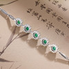 子佩集S925银【绿意疏影】手链【SL005023】纯银绿玉髓小太阳2505 商品缩略图4
