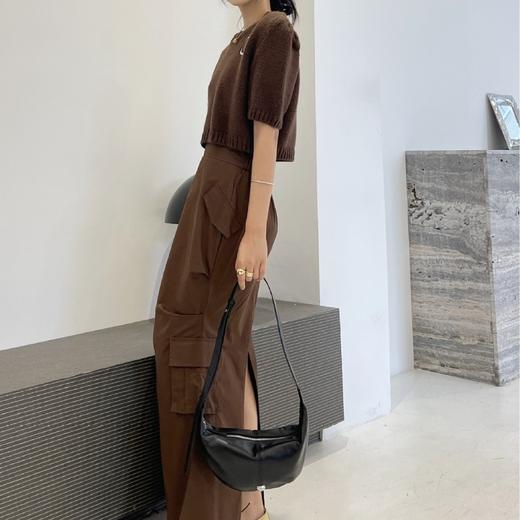 【预售3天】高级质感简约腋下包牛角包斜挎饺子包时尚单肩包慵懒风包DDLY8663 商品图2