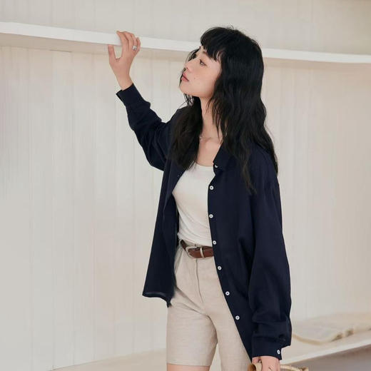 天丝亚麻老钱风衬衫 | 透气不闷热 柔软亲肤 细腻丝滑 清凉舒适 商品图3