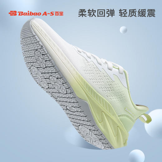 百宝女鞋运动鞋2025春夏新款轻便透气防滑耐磨慢跑鞋休闲女跑步鞋 商品图1