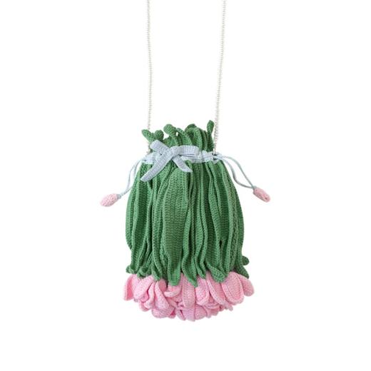 苏苏姐家郁金香花束单肩包手工diy编织钩针包包毛线团自制材料包 商品图3