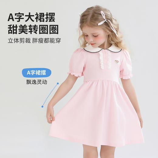 【90-130】【精典泰迪】儿童裙子女童连衣裙泡泡袖公主裙 商品图1