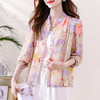 TZW-新款琉璃丝印花开衫防晒衣2025夏设计感气质减龄宽松休闲衬衣批发 商品缩略图0