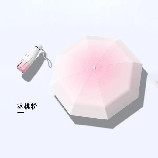 防晒五折伞胶囊伞遮阳伞女士高级感黑胶伞晴雨两用太阳迷你超轻伞 商品图6