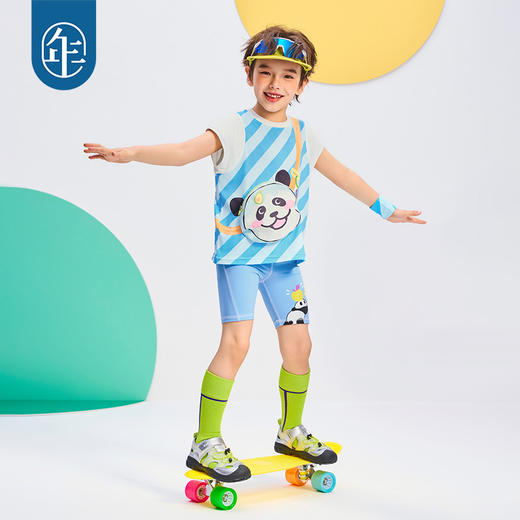 年衣2025夏季新款卡通凉感弹力瑜伽裤短款运动裤盼达乐园短裤 商品图0