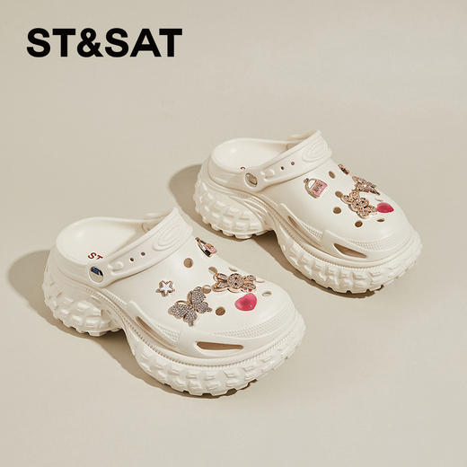 星期六榴莲厚底踩屎感洞洞鞋SSD2110E3Z 商品图6