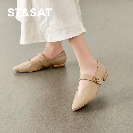 【油蜡牛皮】星期六高级感极简风玛丽珍SSD1111157 商品图3