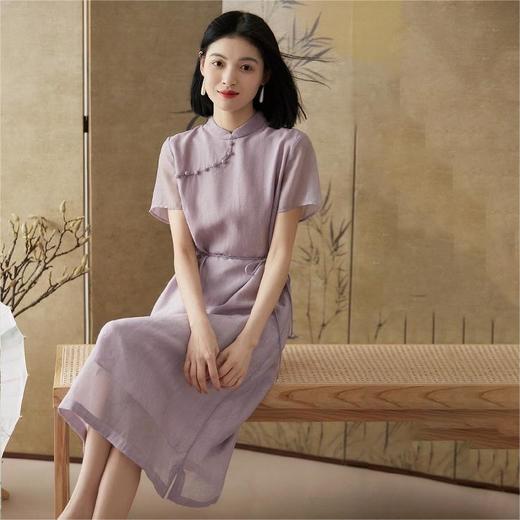 （小眠专属）ORIGNAL&CO天丝纱旗袍连衣裙 | 新中式天丝欧根纱 国风改良旗袍 温柔连衣裙 商品图5