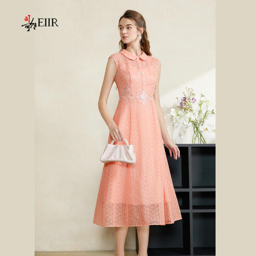 司歌衬衫无袖连衣裙水溶蕾丝重工A911017X 商品图4