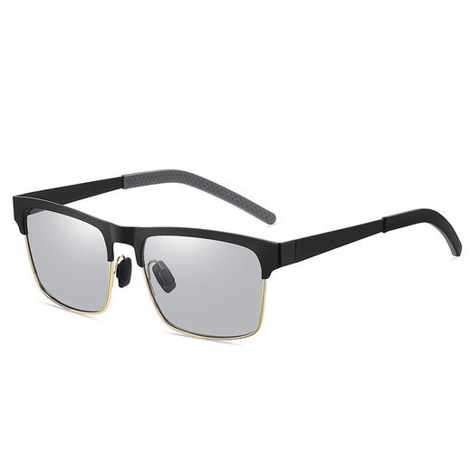 雀说开车驾驶墨镜男士金属偏光时尚双梁太阳眼镜批发ALA735 商品图3