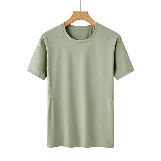 【DTH】大依优型大码圆领短袖T恤加肥加大肥佬休闲宽松运动胖子上衣男士 商品图3