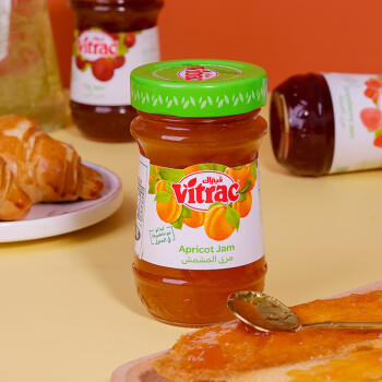 富而可(VITRAC)味吉力杏果酱 230g 埃及进口果肉果酱 面包冰激凌搭档 /粮油调味 /调味品 /西式酱料 商品图1