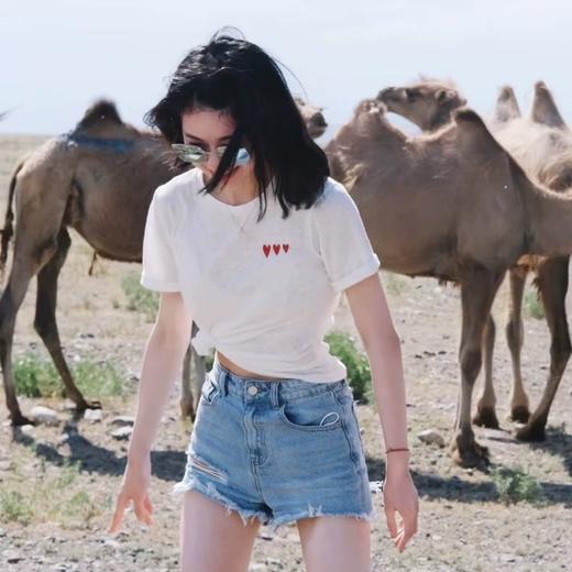 （小眠专属）下单3~7天发货！竹节棉刺绣爱心T恤 | 基础款 好穿不挑人 竹节棉肌理清爽不粘腻 商品图3