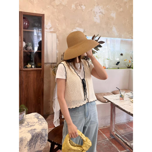 2505114    bash 黑边背心 全棉 商品图1