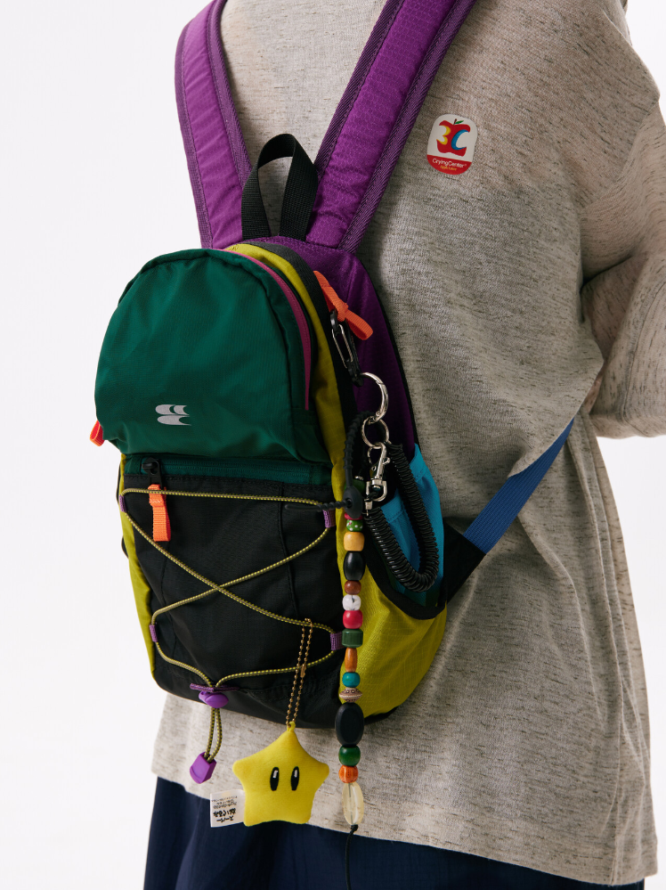 CryingCenter  拼接撞色野餐登山包户外双肩书包 哭喊中心