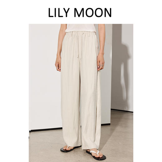 LILYMOON【奶芙镰刀拖地裤】轻柔舒适阔腿裤夏季百搭凉感神裤 商品图2