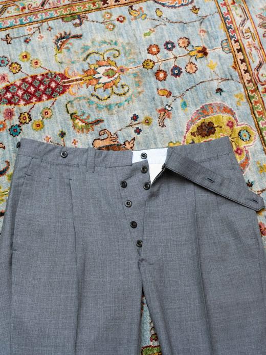 Ambrosi American Fit 灰色羊毛裤装 商品图3