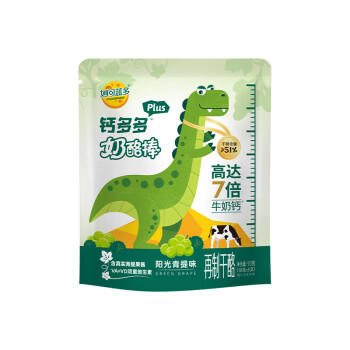 妙可蓝多钙多多Plus儿童奶酪棒阳光青提味90g/5支 7倍牛奶钙 VA+VD 常温 /粮油调味 /奶酪黄油 /奶酪/奶酪制品 商品图1