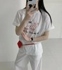 老米优品🎈 3-5天! 出口韩国🔺去发光，而不是被照亮！《桃心斑点狗🐕短袖tee》宽松慵懒，显瘦百搭！！T250509B  下架 商品缩略图1