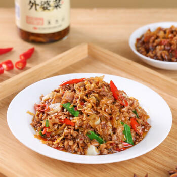 辣妹子外婆菜258g/罐 辣椒酱农家拌面下饭腌菜 咸菜湖南土特产 /粮油调味 /调味品 /中式酱料 商品图1