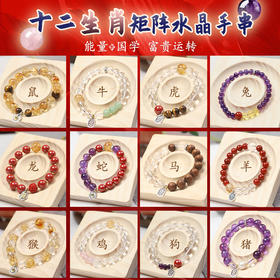 送女士礼物【2025年十二生肖女款手串】能量矩阵水晶手串 首饰配饰 能量搭配 送爱人送母亲送女士