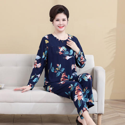 【YW】无忧购45支棉绸中老年家居服套装妈妈装（截单后3-5天发货) 商品图7