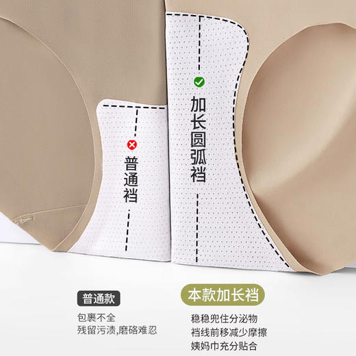 【49.9元6条】诗慕小姐10A粉底液无痕内裤 商品图3