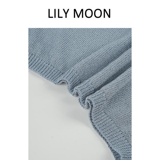 LILYMOON 圆领无袖背真丝和纸纱圆领无袖背心心 商品图4